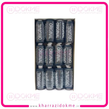 نخ قرقره خیاطی مشکی (بسته 12 عددی)