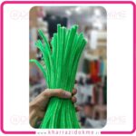 پیپ پاک کن مخملی سبز درختی (بسته 100 عددی)