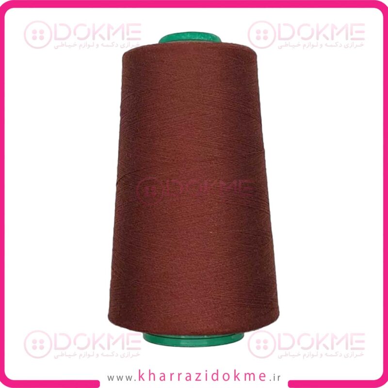 دوک نخ خیاطی رنگ زرشکی عنابی کد 380