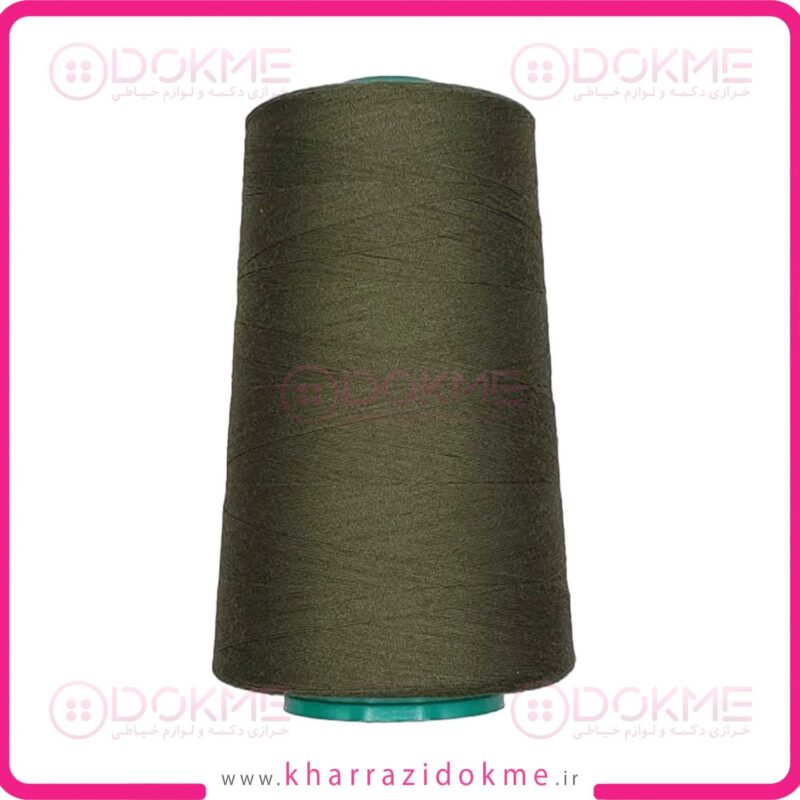 دوک نخ خیاطی رنگ سبز ارتشی کد 412