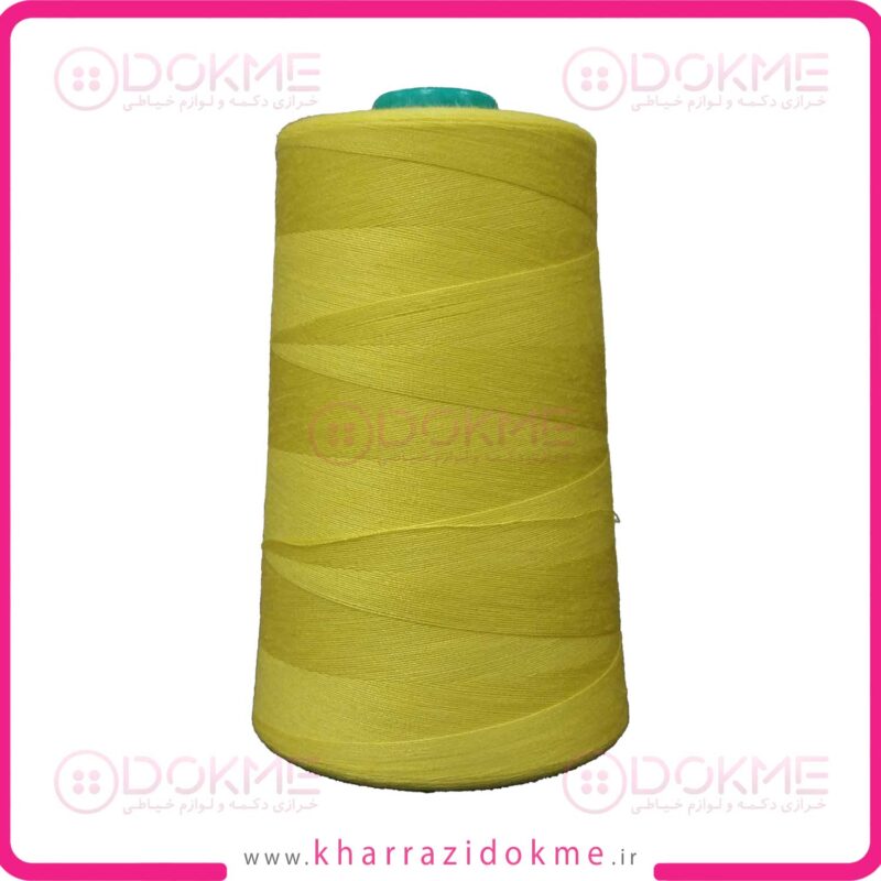 دوک نخ خیاطی رنگ زرد قناری کد 430