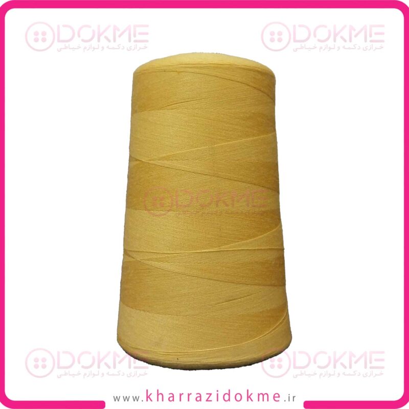 دوک نخ خیاطی رنگ زرد قناری کد 435